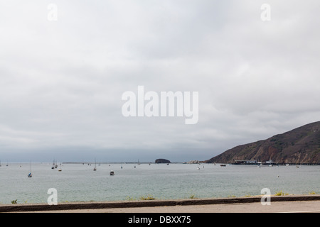 Avila Beach California looking north with Harford pier visible in the distance Stock Photo