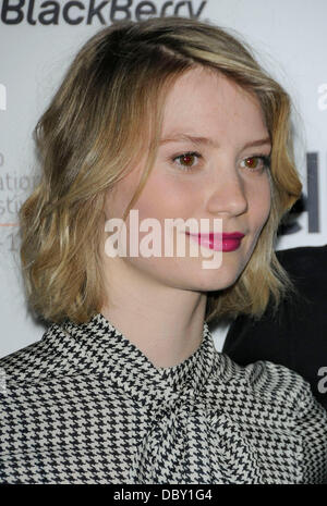 Mia Wasikowska  'Restless'' premiere arrival at Ryerson Theatrel during  The 36th Annual Toronto International Film Festival.  Toronto, Canada -  08.09.11 Stock Photo