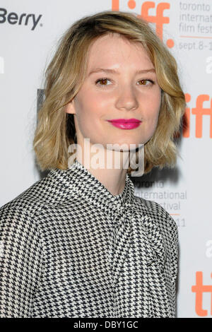 Mia Wasikowska  'Restless'' premiere arrival at Ryerson Theatrel during  The 36th Annual Toronto International Film Festival.  Toronto, Canada -  08.09.11 Stock Photo