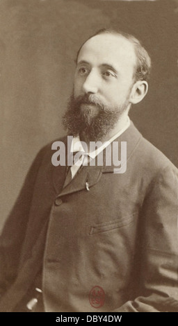 Jules Claretie (1840 - 1913), french playwright, novellist, journalist, academician, director of the Théâtre Français. Stock Photo