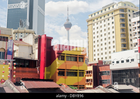 Chinatown architecture in Kuala Lumpur, Malaysia Stock Photo