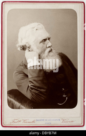 Austen Henry Layard (1817 - 1894), English traveller, archaeologist, cuneiformist, art historian, draughtsman, collector, author Stock Photo