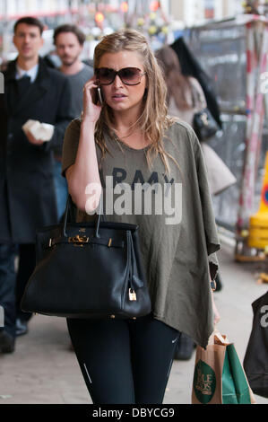 Holly Valance  leaving rehearsals for Strictly Come Dancing 2011 London, England - 13.09.11 Stock Photo