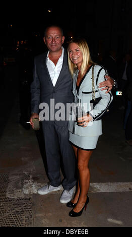 Sean Pertwee And Jacqui Hamilton-Smith  The launch of the flagship Spencer Hart store London, England - 13.09.11 Stock Photo