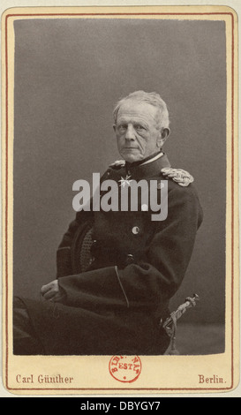 Helmuth Karl Bernhard von Moltke (1800-1891). He was the chief of the Prussian General Staff during 30 years, won the second Sc Stock Photo