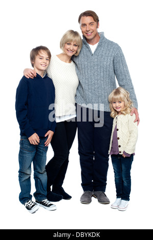 Affectionate family feeling the warmth of love Stock Photo