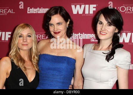 Joanne Froggatt, Elizabeth McGovern, Michelle Dockery The 2011 Entertainment Weekly And Women In Film Pre-Emmy Party Sponsored By L'Oreal held at BOA Steakhouse West Hollywood, California - 16.09.11 Stock Photo