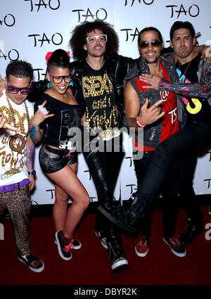 LMFAO host an after concert party at TAO nightclub inside The Venetian Resort and Casino Las Vegas, Nevada - 16.09.11 Stock Photo