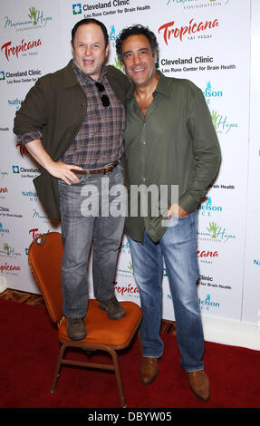 Jason Alexander and Brad Garrett Tropicana Las Vegas to Host Poker Tournament for Brad Garrett's 'Maximum Hope Foundation' at Tropicana Hotel & Casino  Las Vegas, Nevada - 17.09.11 Stock Photo