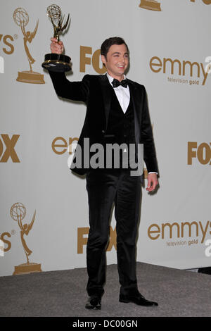 Jim Parsons The 63rd Primetime Emmy Awards held at the Nokia Theater LA LIVE - Press Room Los Angeles, California - 18.09.11 Stock Photo