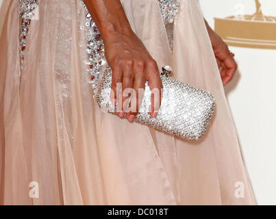 Eva LaRue  The 63rd Primetime Emmy Awards, held at Nokia Theatre L.A. LIVE - Arrivals Los Angeles, California - 18.09.11 Stock Photo