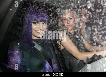 Jessica Cornish aka Jessie J and Ellie Goulding leaving Nobu Berkeley  London, England - 21.09.11 Stock Photo