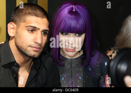 Amir Khan and Jessie J,  at Jason Derulo launch party of his new album 'Future Hits' at Merah. London, England - 20.09.11 Credit Mandatory: WENN.com Stock Photo