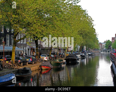 Amsterdam Netherlands Holland Europe Leidseplein canal Stock Photo