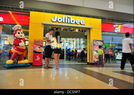 Jollibee Restaurant Fast Food Outlet SM City Mall Cebu Philippines Stock Photo