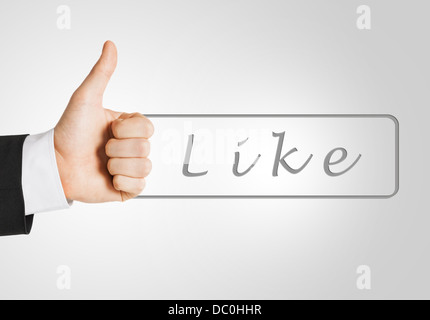 man showing thumbs up Stock Photo