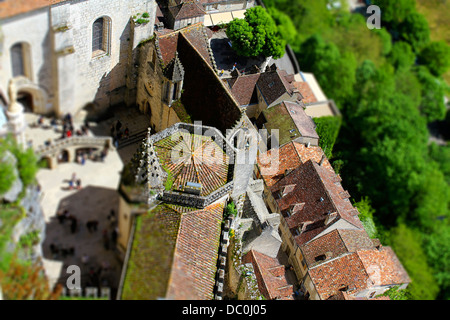 Rocamadour - one of the most beautiful and most visited medieval villages in France. Stock Photo