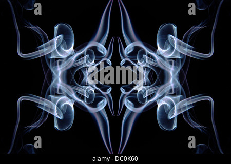 Abstract created with photograph(s) of incense smoke. Stock Photo