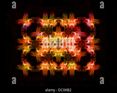 Abstract created with photograph(s) of incense smoke. Stock Photo