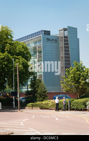 Endeavour House. Suffolk County Council Ipswich Suffolk UK. Stock Photo