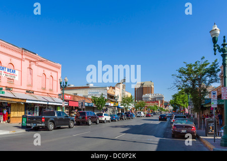 South El Paso Street in downtown El Paso, Texas, USA Stock Photo