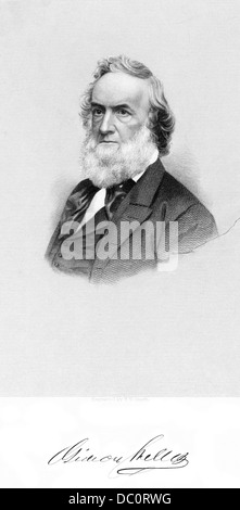 1800s 1860s PORTRAIT GIDEON WELLES LINCOLN'S SECRETARY OF THE NAVY ALSO UNDER ANDREW JOHNSON Stock Photo