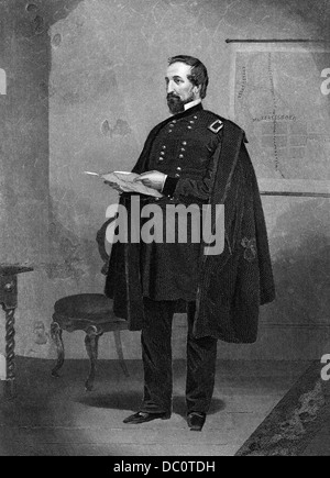 1800s 1860s PORTRAIT WILLIAM STARKE ROSECRANS UNION GENERAL DURING THE AMERICAN CIVIL WAR Stock Photo
