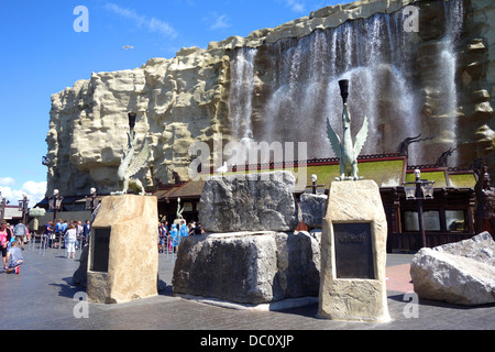 The ' Valhalla '  ride at Blackpool pleasure beach funfair Stock Photo