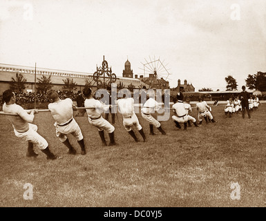 Army Tug of War Victorian period Stock Photo