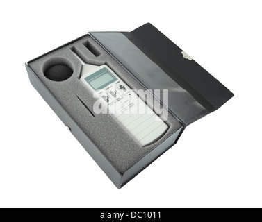 sound level meter in box (with clipping path Stock Photo - Alamy