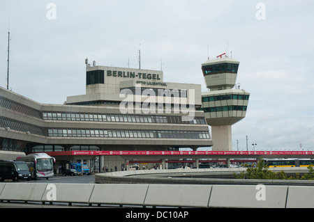 Germany, Berlin. Berlin-Tegel Airport. Example of Brutalist architecture. Stock Photo