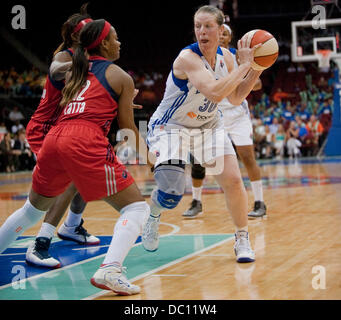 Newark, New Jersey, USA. 6th Aug, 2013. August 6 2013: Liberty's guard Katie Smith (30) in the first half during WNBA action at the Prudential Center in Newark, New Jersey between the New York Liberty and the Washington Mystics. © csm/Alamy Live News Stock Photo