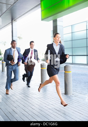 Business people running Stock Photo