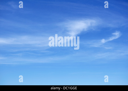 Cirrus Clouds Against a Blue Sky Stock Photo