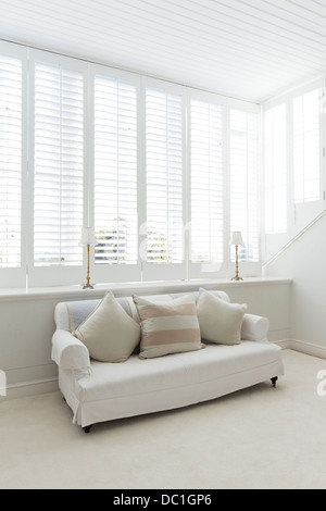 Sofa in white living room Stock Photo