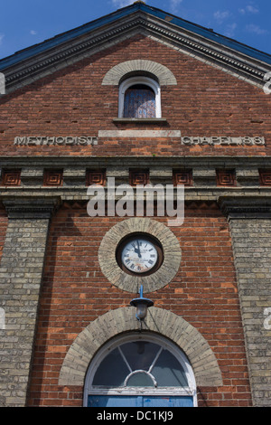 Exterior of the Victorian Methodist chapel in Reedham, a small village on the Norfolk Broads. Stock Photo