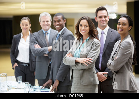 Portrait of smiling business people Stock Photo