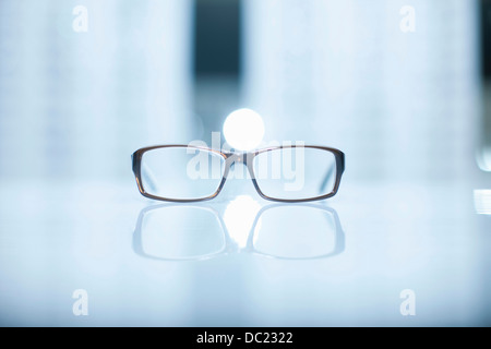 A pair of lone eyeglasses Stock Photo