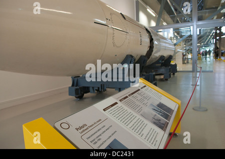 Lockheed Polaris A3 missile at Duxford Imperial War Museum. Stock Photo