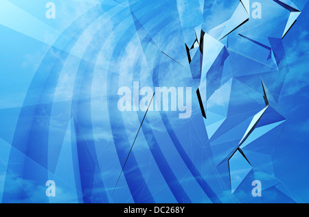 Abstract blue 3d background texture Stock Photo