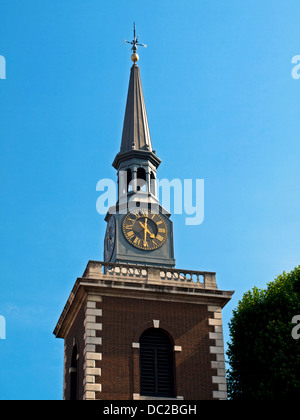 Detail of St James’s Church, Piccadilly, designed and built by Sir Christopher Wren. Stock Photo