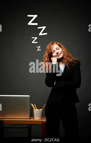 Woman in sweet slumber Stock Photo