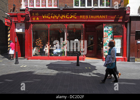 Vietnamese restaurant, Chinatown, London, England, UK Stock Photo