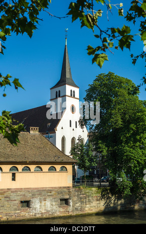 St Guillaume protestant church 14th Century Strasbourg Alsace France Stock Photo