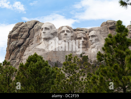 Mount Rushmore National Memorial near Keystone in the Black Hills of South Dakota. Stock Photo