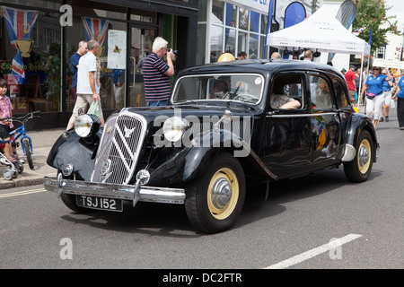 Hampton Wick Festival 2013- Citroen Traction Avant on display Stock Photo