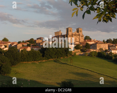 BENEDICTINE ABBEY CHURCH OF SAINT ROBERT LA CHAISE DIEU HAUTE LOIRE AUVERGNE FRANCE Stock Photo