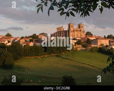 BENEDICTINE ABBEY CHURCH OF SAINT ROBERT LA CHAISE DIEU HAUTE LOIRE AUVERGNE FRANCE Stock Photo