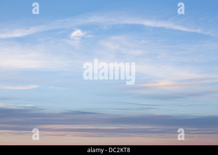 Clouds at sunset, Burlington, Ontario, Canada. Stock Photo