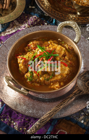 Chicken Dhansak Spicy chicken and lentil curry India Food Stock Photo